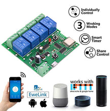 Carica l'immagine nel visualizzatore di Gallery, Newgoal WiFi Relè jog momentaneo/Interruttore autobloccante Modulo Dc4-ew