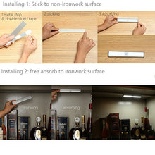 Carica l'immagine nel visualizzatore di Gallery, MOSTON Luce a LED Magnetica Ricaricabile con USB|10 Argento-base-2 Pacchi