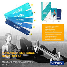 Carica l'immagine nel visualizzatore di Gallery, WOTEK Elastici Fitness, Bande di Resistenza Fitness con 5 Livelli di...