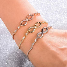 Carica l'immagine nel visualizzatore di Gallery, Bracciale a due fili Infinity Symbol Ladies a... - Ilgrandebazar