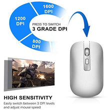 Carica l'immagine nel visualizzatore di Gallery, GeekerChip Mouse Bluetooth,Mouse Wireless 1.Argento Bluetooth