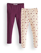 Carica l'immagine nel visualizzatore di Gallery, Marchio Amazon - RED WAGON Leggings Bambina, Pacco da 2 - Ilgrandebazar