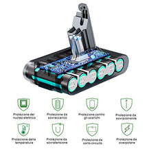 Carica l'immagine nel visualizzatore di Gallery, Yaber 3000mAh Batteria di Ricambio per Dyson V6 DC62 DC59 DC61 DC58 Animale...