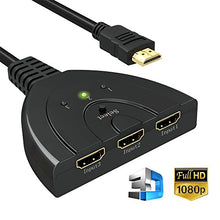 Carica l'immagine nel visualizzatore di Gallery, HDMI Switch | GANA Placcato Oro Splitter Cavo | Switcher | 3 in 1...