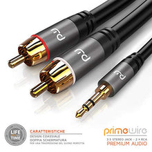 Carica l'immagine nel visualizzatore di Gallery, Primewire - 10m Cavo Jack RCA a Y - Adattatore 3,5mm Stereo - Ilgrandebazar