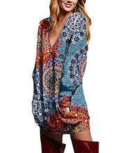 Carica l'immagine nel visualizzatore di Gallery, ZANZEA Donna Pullover Maglia Scollo a V Manica Lunga Camicetta S, Floreale 1 - Ilgrandebazar