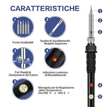 Carica l'immagine nel visualizzatore di Gallery, Virmi Kit Saldatore a Stagno Professionale a Temperatura Regolabile 60W... - Ilgrandebazar