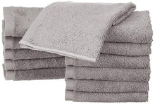 Carica l'immagine nel visualizzatore di Gallery, AmazonBasics - Asciugamani in cotone - Confezione da 12, Grigio - Ilgrandebazar