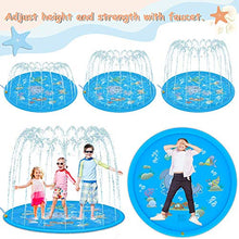 Carica l'immagine nel visualizzatore di Gallery, Funny House Tappetino Gioco d'Acqua, 170CM Splash Play Mat di Spruzzi...
