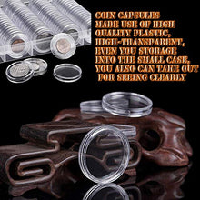 Carica l'immagine nel visualizzatore di Gallery, Chriffer 100 PCS Scatola per Monete Capsule di Custodie bianco - Ilgrandebazar