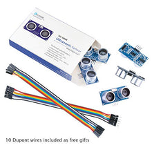Carica l'immagine nel visualizzatore di Gallery, Elegoo 5pcs HC-SR04 Modulo Sensore Misuratore Distanze Ad Ultrasuoni per... - Ilgrandebazar