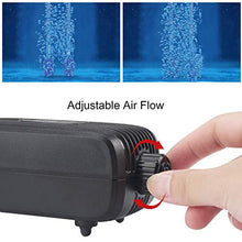 Carica l'immagine nel visualizzatore di Gallery, IREENUO Ossigenatore per Acquario, 3W - 2 * 150L/H Silenzioso Pompa 2 uscita - Ilgrandebazar