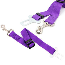 Carica l'immagine nel visualizzatore di Gallery, Neuftech Cane Cintura Di Sicurezza Auto Regolabile per Cani Guinzaglio purple