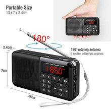 Carica l'immagine nel visualizzatore di Gallery, Radio Tascabile FM Portatile Digitale con Altoparlante Y-01