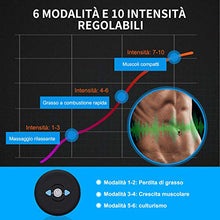 Carica l'immagine nel visualizzatore di Gallery, RIRGI Elettrostimolatore per Addominali, Muscolare Blu