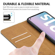 Carica l'immagine nel visualizzatore di Gallery, HOOMIL Cover per Samsung A21S, Galaxy Flip Case in Pelle Nero