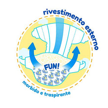 Carica l'immagine nel visualizzatore di Gallery, Lines Baby FUN! Large, 216 pannolini, taglia 4 (8-16 kg) L - Ilgrandebazar