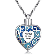Carica l'immagine nel visualizzatore di Gallery, Collana con urna per ceneri e incisione in inglese “No Longer by My Side... - Ilgrandebazar