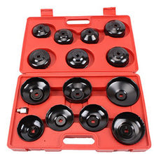 Carica l'immagine nel visualizzatore di Gallery, CCLIFE 15 pezzi universale filtro olio Chiavi per a tazza... - Ilgrandebazar