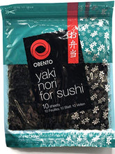 Carica l'immagine nel visualizzatore di Gallery, Obento Alghe Nori per Sushi - 1 confezione da 10 fogli [25 gr]