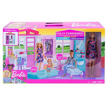 Carica l'immagine nel visualizzatore di Gallery, Barbie Loft con Bambola, Casa a 1 Piano, Portatile Piscina e Accessori,... - Ilgrandebazar