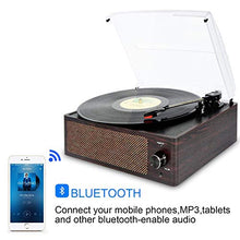Carica l'immagine nel visualizzatore di Gallery, Giradischi Bluetooth Portatile a Tre Velocità (33 1/3, 45 E 78 Giri), Brown