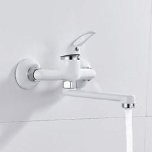 Carica l'immagine nel visualizzatore di Gallery, Rubinetto per Cucina da Parete Miscelatore Lavandino a Muro Regolabile...