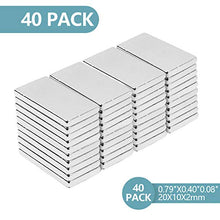Carica l'immagine nel visualizzatore di Gallery, Magneti al neodimio, Super Rettangolo neodimio,Forte magnete 40PC