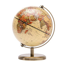 Carica l'immagine nel visualizzatore di Gallery, Exerz 14cm Mappamondo Antico - Mappa inglese - Supporto in metallo