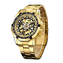 Carica l'immagine nel visualizzatore di Gallery, GuTe - Orologio da polso meccanico automatico con quadrante scheletrato,... - Ilgrandebazar