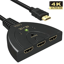 Carica l'immagine nel visualizzatore di Gallery, HDMI Switch 4K, GANA 3 In 1 Uscita Splitter Commutatore Supporta...