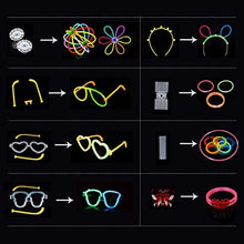 Carica l'immagine nel visualizzatore di Gallery, Josechan Glow Sticks, 200 PCS 8'' Bagliore colorato bastoni Bulk e 200 Pcs - Ilgrandebazar
