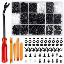 Carica l'immagine nel visualizzatore di Gallery, Rivetti in Plastica per Auto, Bst4Udirect 446PCS Clip In Nylon Nero...
