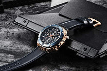 Carica l'immagine nel visualizzatore di Gallery, Orologio uomo BY BENYAR Cronografo Analogico Impermeabile Orologi Blackblue - Ilgrandebazar