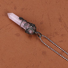Carica l'immagine nel visualizzatore di Gallery, ULTNICE Ciondolo di cristallo Collana Quarzo Rosa - Ilgrandebazar