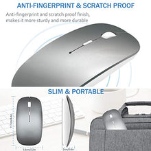 Carica l'immagine nel visualizzatore di Gallery, Mouse wireless Bluetooth silenzioso ricaricabile - Grigio