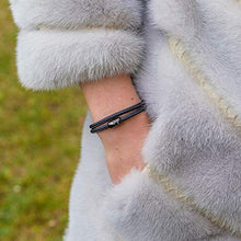 Carica l'immagine nel visualizzatore di Gallery, Wind Passion Bracciale con Medium ( Wrist size 15.5 - 17.4 cm ), Black Pearl - Ilgrandebazar