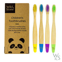 Carica l'immagine nel visualizzatore di Gallery, Wild &amp; Stone | Spazzolino da denti per bambini in bambù organico | Quattro... - Ilgrandebazar