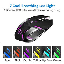 Carica l'immagine nel visualizzatore di Gallery, TENMOS X96 Ricaricabile Wireless Gaming Mouse, Ottico Retroilluminato Mouse...