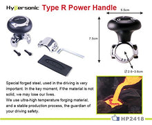 Carica l'immagine nel visualizzatore di Gallery, Pomello per volanti Hypersonic nero veicolo auto Power Handle spinner - Ilgrandebazar