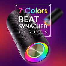 Carica l'immagine nel visualizzatore di Gallery, Cassa Bluetooth, COOCHEER Altoparlante Bluetooth Portatili 24W con Luce Nero - Ilgrandebazar