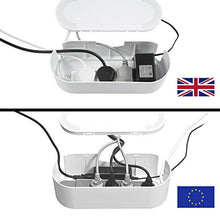 Carica l'immagine nel visualizzatore di Gallery, D-Line EU/CTUSMLW/SW, Raccogli Cavi, Scatola Portacavi, Piccolo, Bianco - Ilgrandebazar