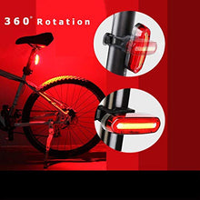 Carica l'immagine nel visualizzatore di Gallery, OUNDEAL Luce Posteriore Bicicletta, per Bicicletta USB Ricaricabile,...