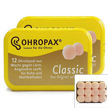 Carica l'immagine nel visualizzatore di Gallery, Ohropax Classic cera modellabile tappi 2 confezioni (24 coppie)