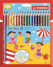 Carica l'immagine nel visualizzatore di Gallery, STABILO Trio thick - Astuccio da 18 matite - Colori assortiti 18 - Ilgrandebazar
