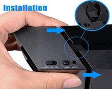 Carica l'immagine nel visualizzatore di Gallery, PS4 Ventola di raffreddamento - ElecGear Automatico Temperatura USB External...