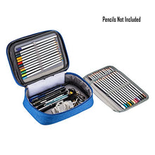 Carica l'immagine nel visualizzatore di Gallery, AMGOMH Astuccio Matite 72 Slot Ampia Capacità Porta Penne Tasca Custodia Blu