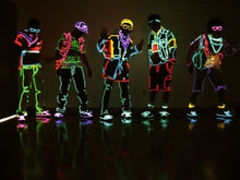 Carica l'immagine nel visualizzatore di Gallery, EL Wire Set, 4 pezzi 5M Flessibile Neon LED Blu Verde Rosso Giallo - Ilgrandebazar
