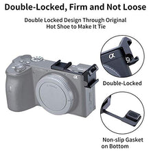 Carica l'immagine nel visualizzatore di Gallery, Linghuang Luce Microfono Scarpa Fredda Piastra di Montaggio per Sony A6100 /...