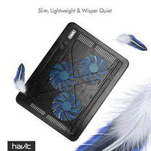 Carica l'immagine nel visualizzatore di Gallery, HAVIT Basi di Raffreddamento per PC Portatili Notebook Cooler 15.6"-17"...